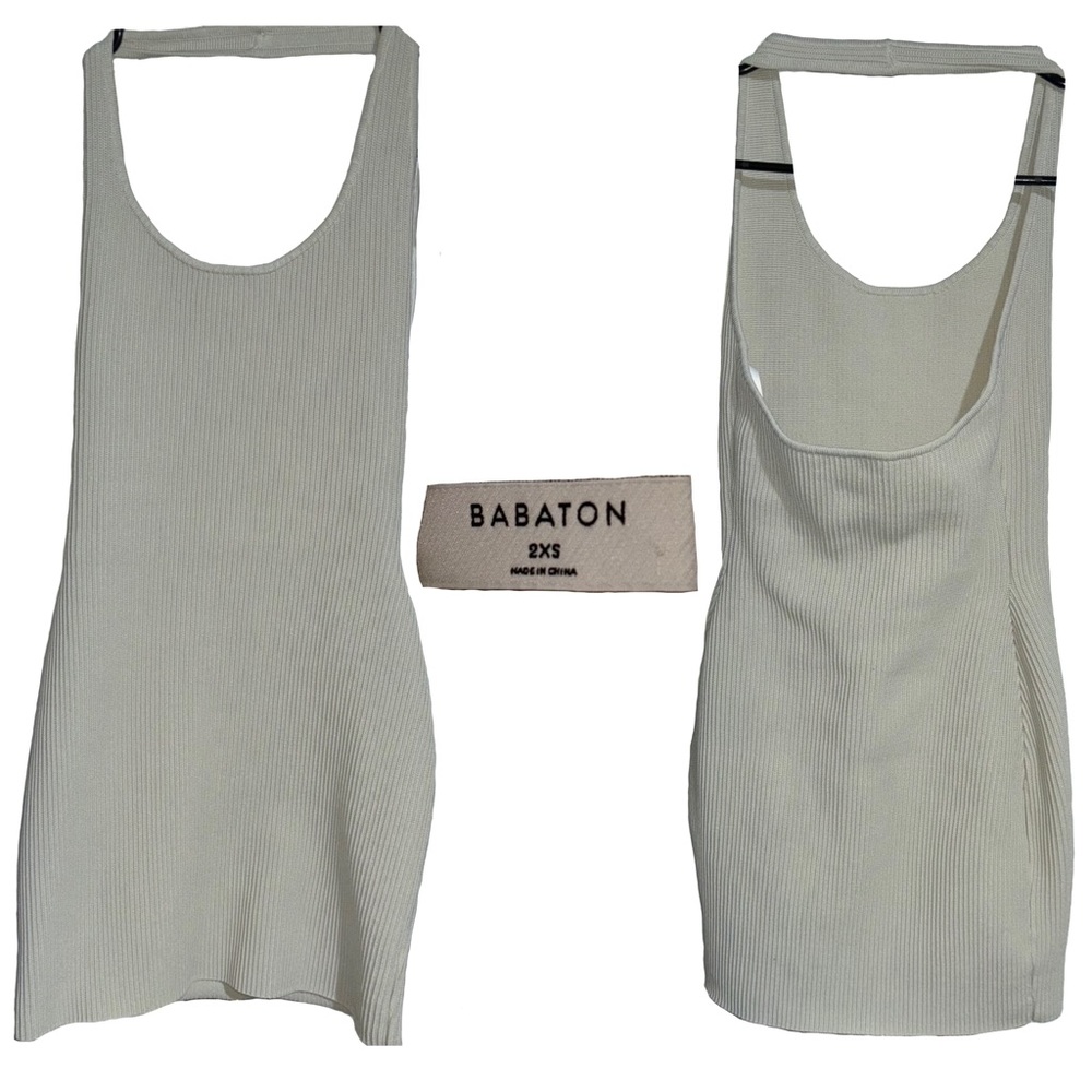 Aritzia / Babaton Sculpt Knit Backless Halter Dress